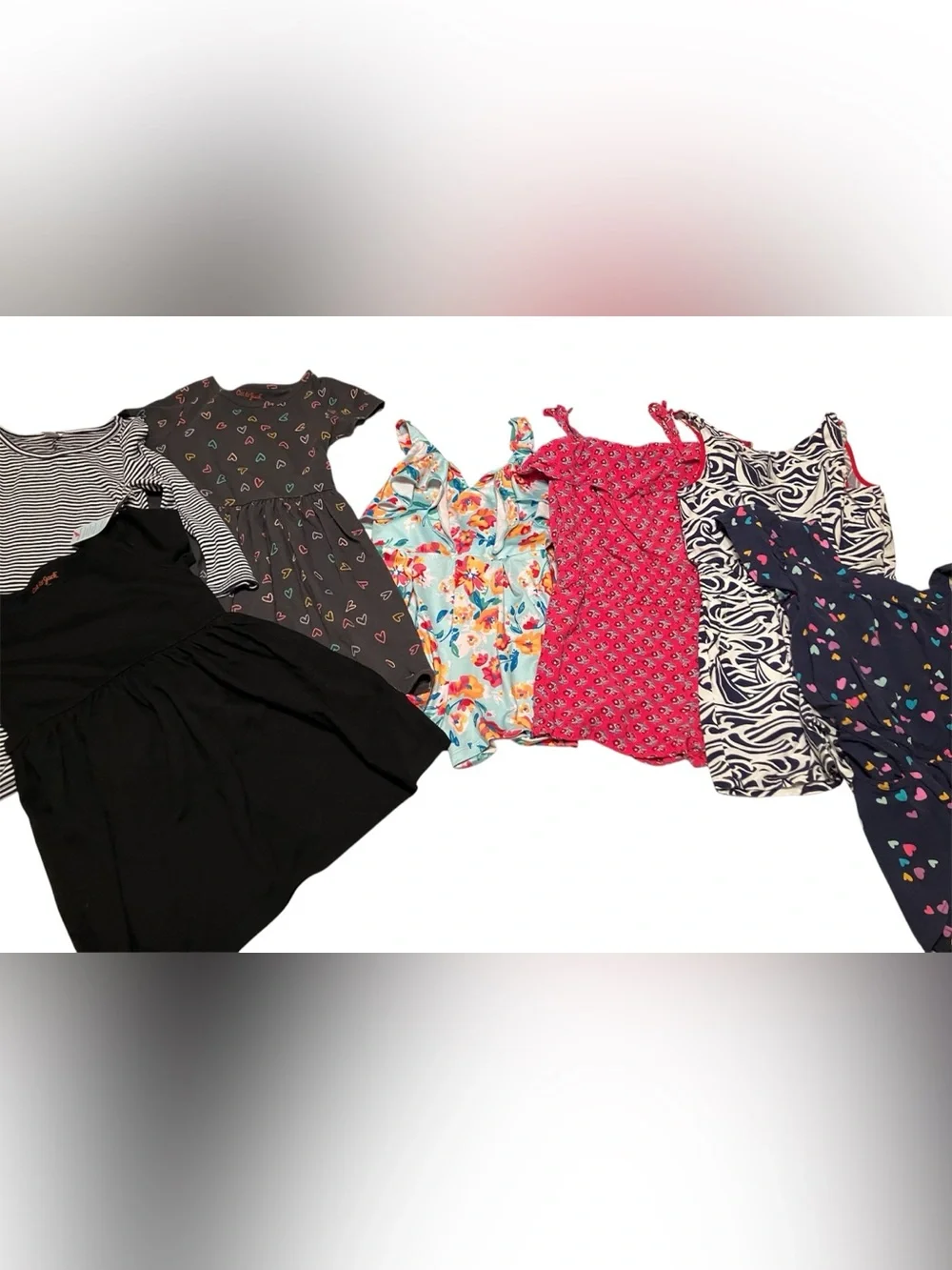 Lot Of 19 Toddler Girls Size 4-4T Dresses T Shirts Sweatshirt Tank Tops Jumpsuit